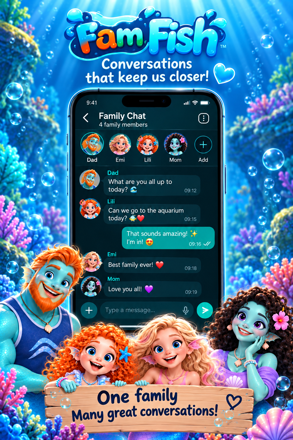 FamFish Family Group Chat